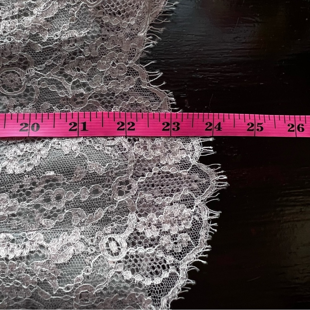 Dana Buchman Light Pink Lace Over Gray Tank Top. Size 12 - Picture 8 of 9